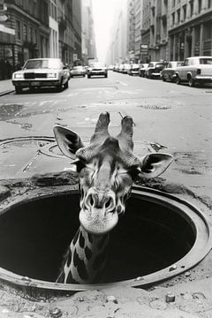 Girafe Urban Jungle sur Preet Lambon