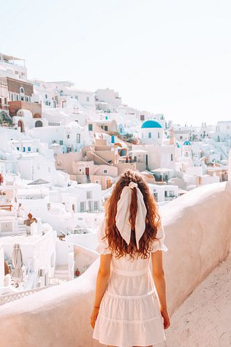 Santorin, ein schöner Blick auf die griechische Insel