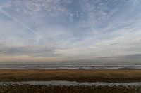 beach on a cloudy day in winter