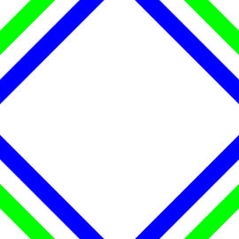 Interdiction de traverser | Découpes | Couleur 2 sur 3 | Permutation 6 sur 6 sur Gerhard Haberern