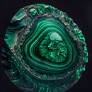 Portret van een malachiet edelsteen, illustratie van Animaflora PicsStock thumbnail