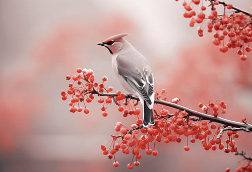 Plague bird and berries