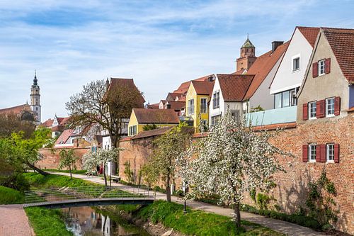Vieille ville historique de Donauwörth au bord de la rivière Wörnitz