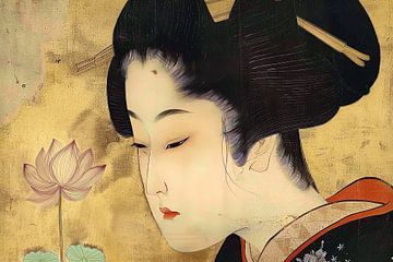 spiritueel japans portret van Egon Zitter
