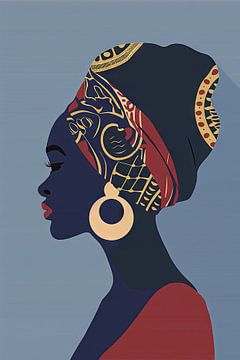 L'élégance culturelle de profil sur Poster Art Shop