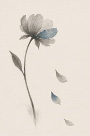 Fallende Blütenblätter - Zen Ink Floral (3:4)