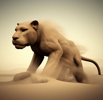 Koning van de Woestijn van Lions-Art