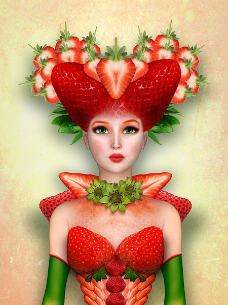 Erdbeer Frau von Britta Glodde