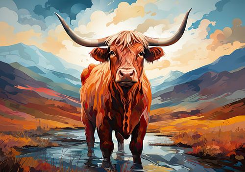 Hoogland koe Schots vee Schotse Hooglander Hoogland vee