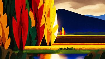 Farbenpracht am Wasser