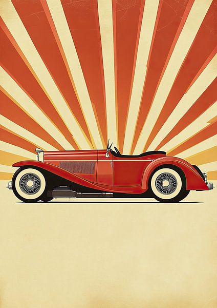 Art Deco car by Niklas Maximilian