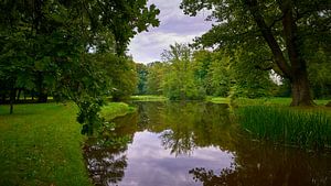 Spiegelung im Wasserteich von Schloss Ludwigslust