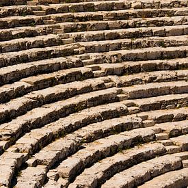 Het amphitheater van Segesta, Sicilië van Ed de Cock