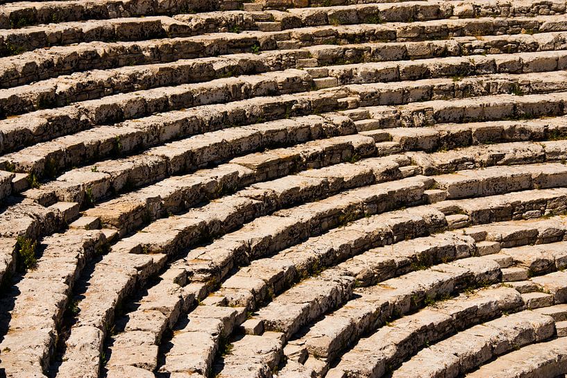 Amphitheater in Segesta, Sicily by Ed de Cock