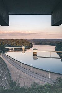 Blick auf den Gileppe-Talsperre