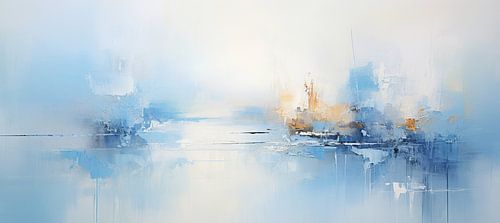 Abstract in Blauw