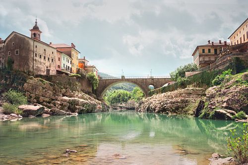 Kanal ob Soči | Brug over de Soča rivier in Slovenië