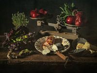 Ziegenkäse und Zwiebeln