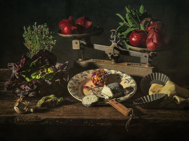 Fromage de chèvre et oignons par Miriam Meijer, en pleine campagne.....