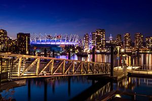 Pittoreske avondimpressie van Vancouver