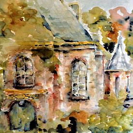 Een romantisch kerkje in Bloemendaal. van Ineke de Rijk