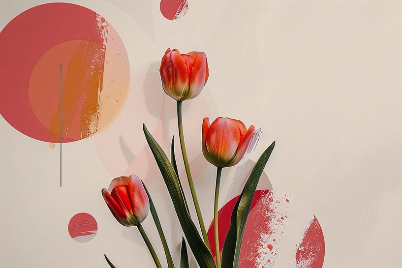 Tulpen - Tulpe Blumen von Poster Art Shop