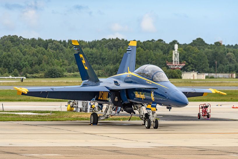 Boeing F/A-18 D Hornet Blue Angel number 2. by Jaap van den Berg
