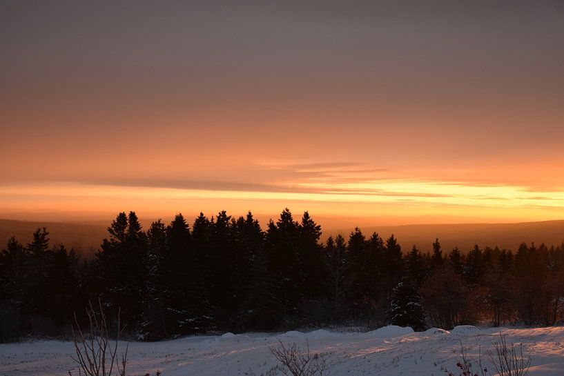 At the dawn of a cold morning by Claude Laprise