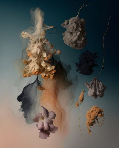 Explosion von Blumen in Pastell