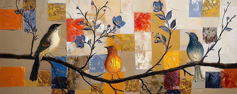 Bird Design | Painting by Abstract Painting
