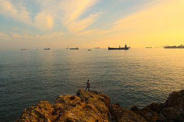 Uitzicht in Busan, Zuid-Korea van Erwin Pieters