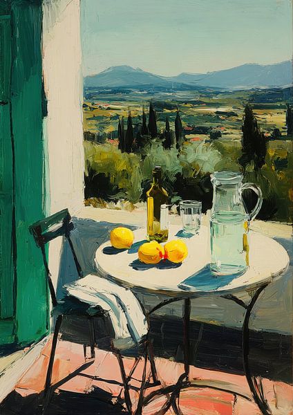 Tuscany still life with lemons by Niklas Maximilian