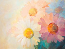 Lebendige Blumenmalerei