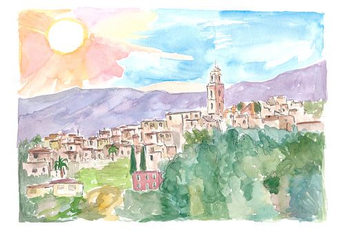 Bussana Vecchia petite ville d'artistes à Sanremo Italie