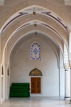 Marble hall of Namazgah mosque in Tirana by Werner Lerooy