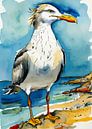 Aquarelle sur le hareng européen par MIROKKU Aperçu