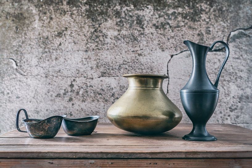 Still life antique vases by Angelique Niehorster