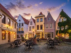 Sonnenaufgang in Bremen, Deutschland