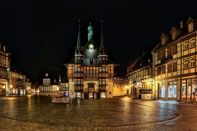 Market place in Wernigerode by Sabine Wagner
