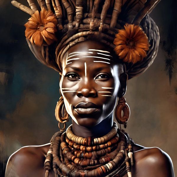 Himba vrouw van Gert-Jan Siesling