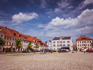 Altstadt mit Markt von Dippoldiswalde in Sachsen von Animaflora PicsStock