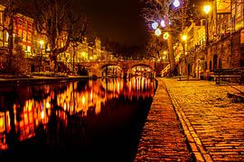 Canals of Utrecht (NIGHT) by Ben van den Berg