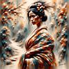 Geisha Among Flowers sur Johannas Art Creations