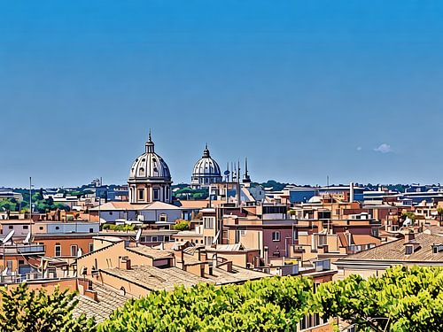 Rooftops and Domes in Rome