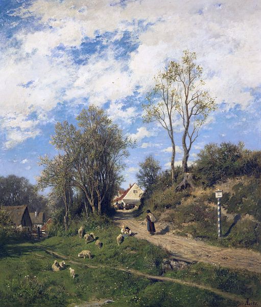 Frühling, ADOLF HEINRICH LIER, Ca. 1873 von Atelier Liesjes