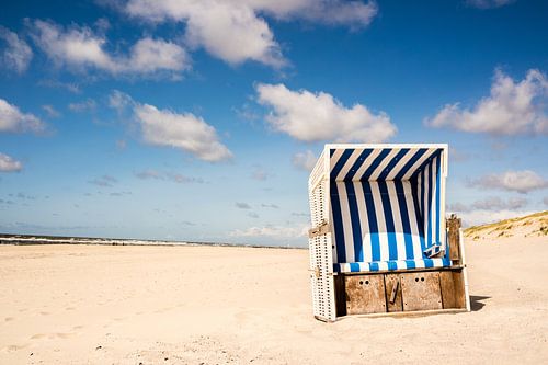 Strandstoel op Sylt aan de Noordzee