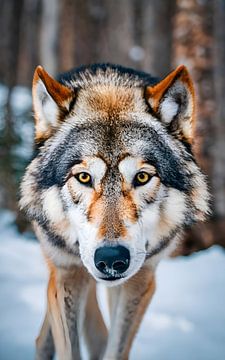 Sneeuwwolf dier van Ayyen Khusna