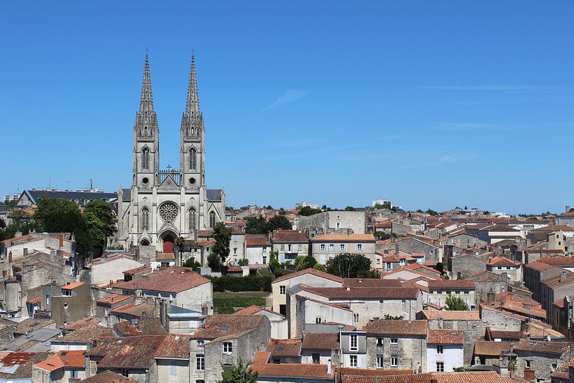 Old town Niort skyline, France by Imladris Images