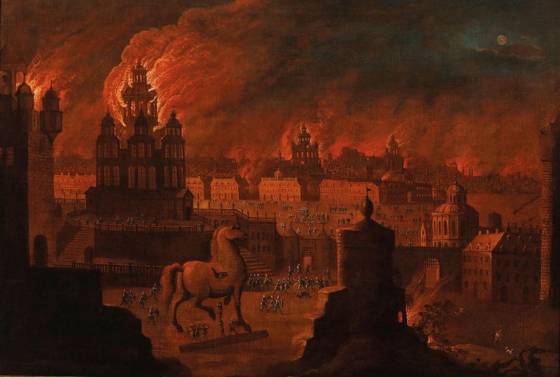 Troja in Flammen, Daniel van Heil von Atelier Liesjes