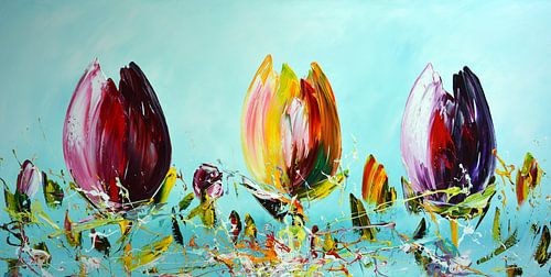 Tulips by Gena Theheartofart
